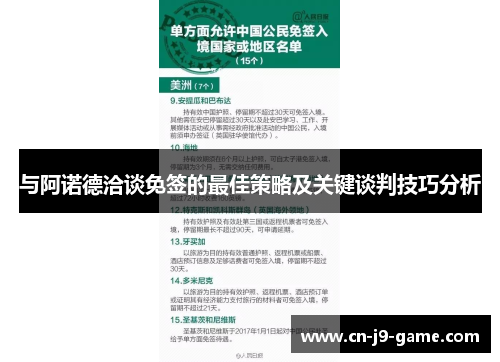 与阿诺德洽谈免签的最佳策略及关键谈判技巧分析 与阿诺德洽谈免签的最佳策略及关键谈判技巧分析