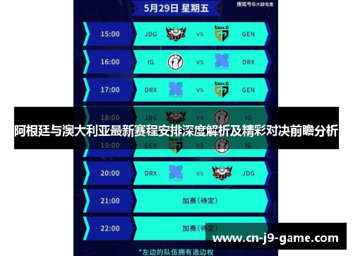 阿根廷与澳大利亚最新赛程安排深度解析及精彩对决前瞻分析 阿根廷与澳大利亚最新赛程安排深度解析及精彩对决前瞻分析